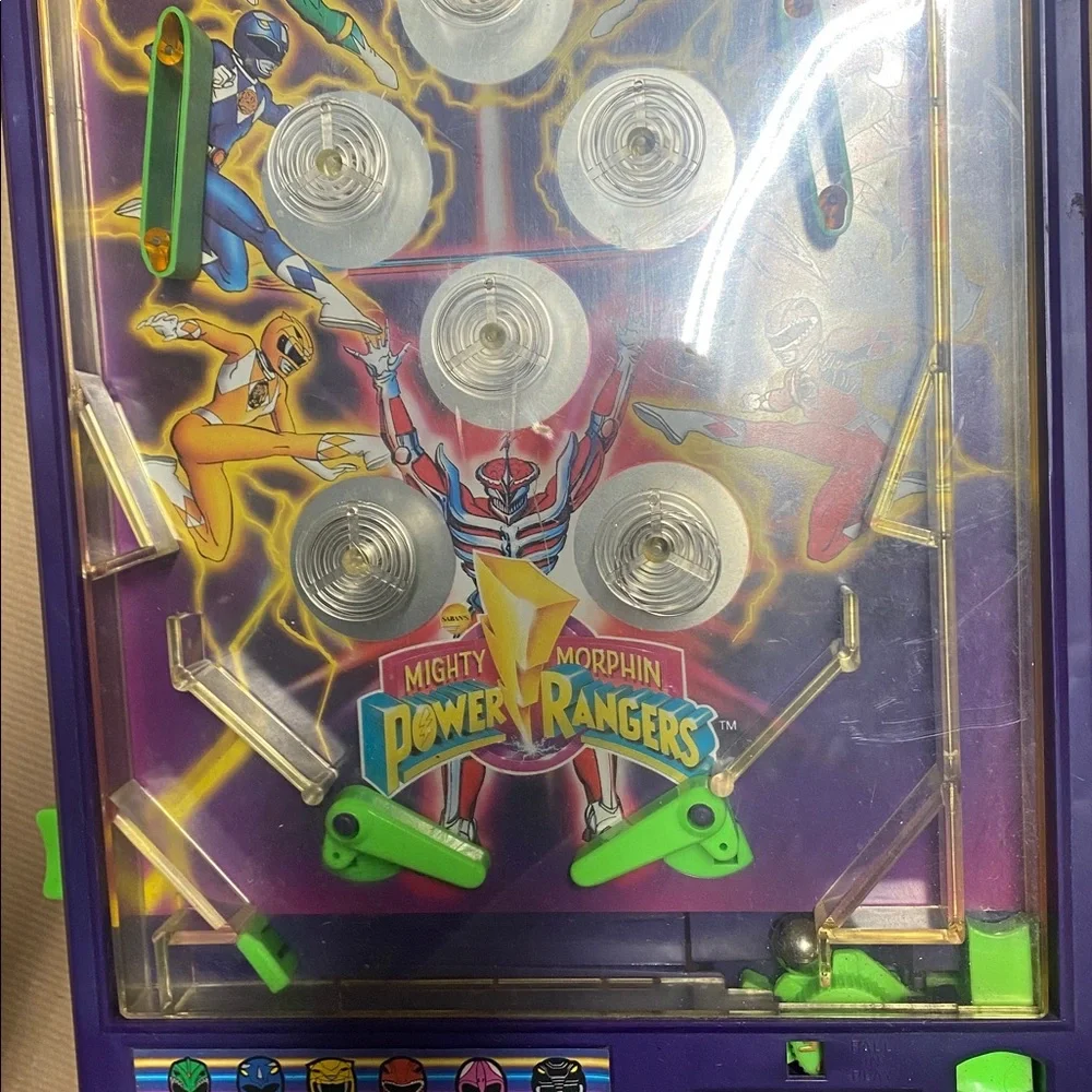 Vintage 1994 Toy Biz Saban Entertainment Power Rangers Ski Ball Game RARE Read!